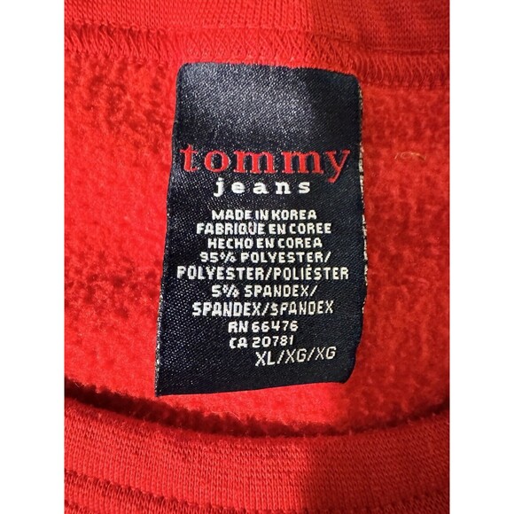 VINTAGE Tommy Hilfiger Shirt Adult Red Tank Top Tommy Y2K Size Read - Picture 3 of 6